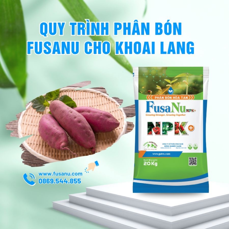 Quy trình phân bón FusaNu cho Khoai Lang