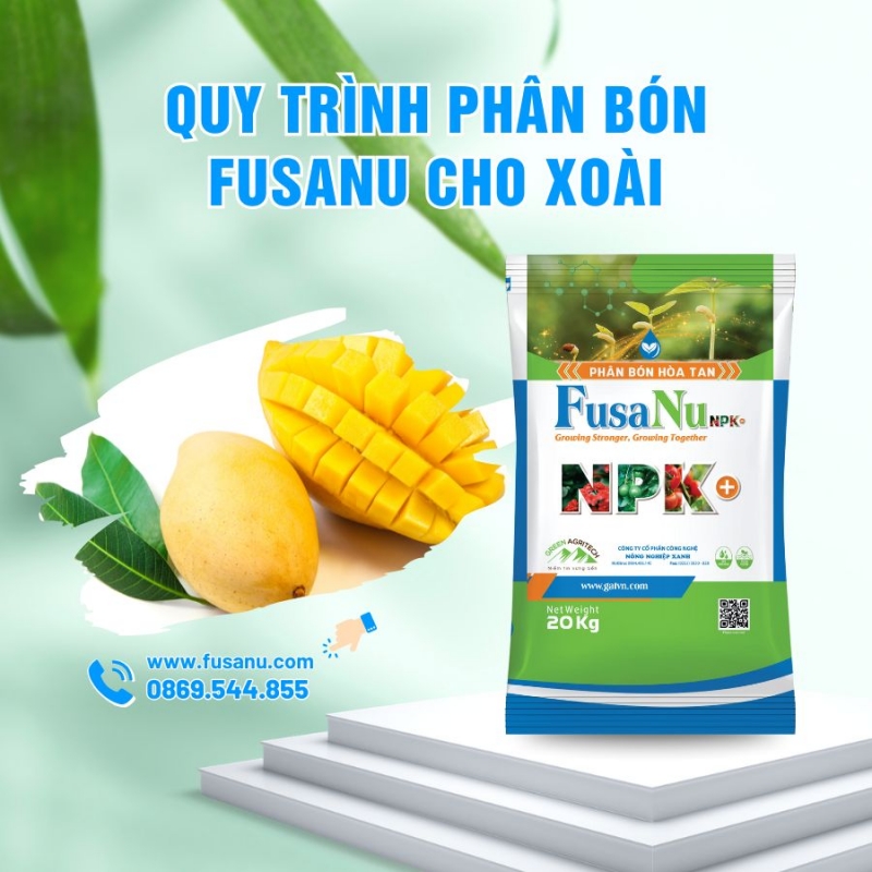 Quy trình phân bón hòa tan FusaNu cho Xoài